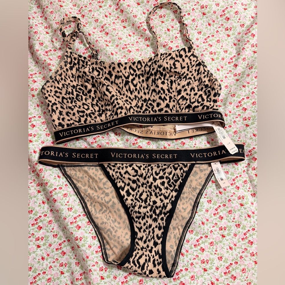 Victoria secret bra and panty set size large NWT